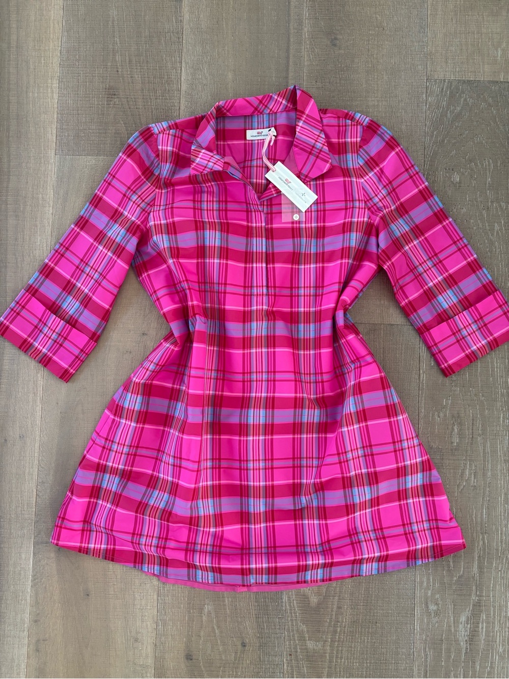 Vineyard Vines Taffeta Party Plaid Dress - Picture 3 of 4